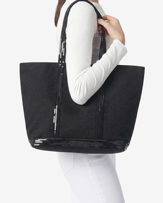 cabas en toile et paillettes, marque Vanessa Bruno