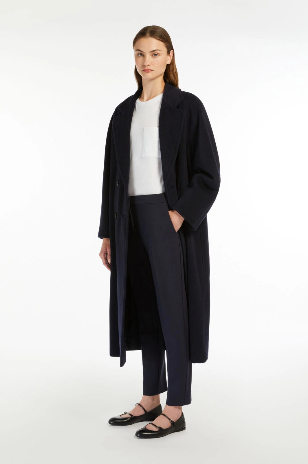 Pantalon Pegno Max Mara, coloris noir, viscose – vue 2