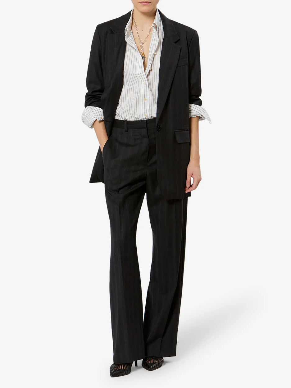 Veste Jevima Isabel Marant, coloris dark grey, laine – vue 2