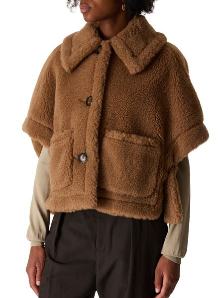 Cape Newterzo Max Mara, coloris chameau, chameau – vue 2