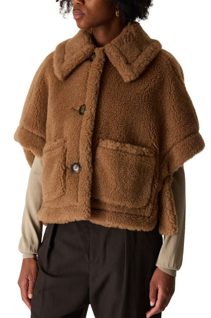 Cape Newterzo Max Mara, coloris chameau, chameau – vue 2
