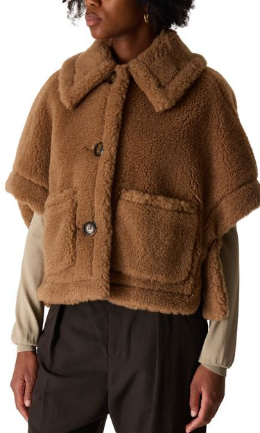 Cape Newterzo Max Mara, coloris chameau, chameau – vue 2