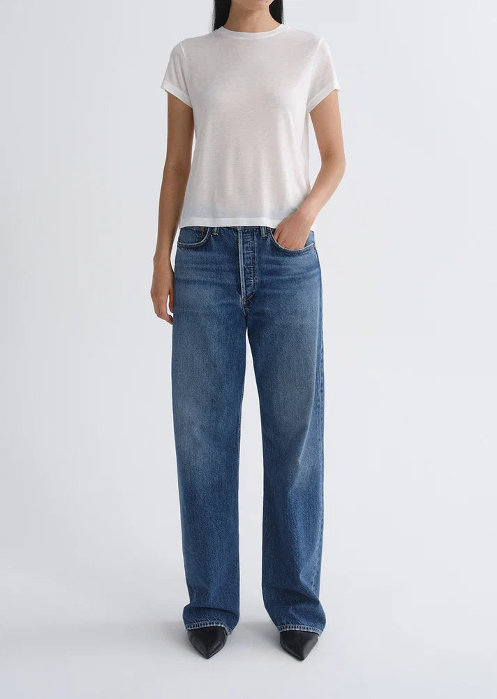 Jean Vintage loose Agolde, coloris bleu, denim