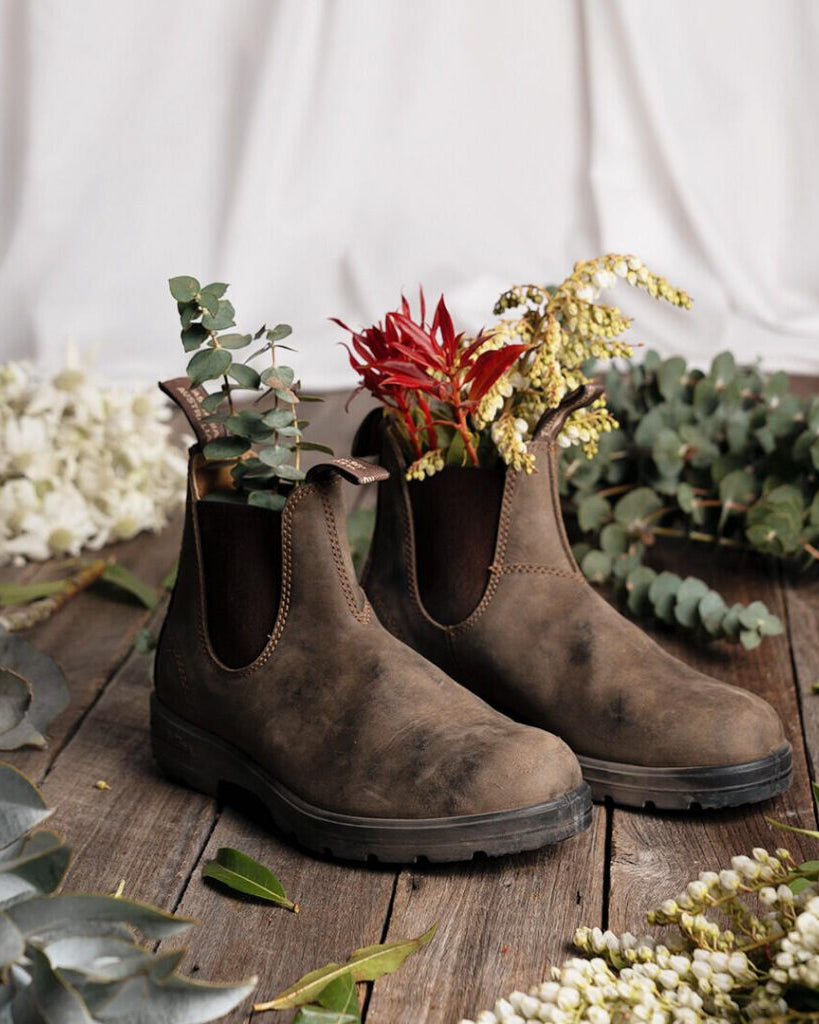 Boots Chelsea rustic brown 585 Blundstone, coloris brown, cuir – vue 2
