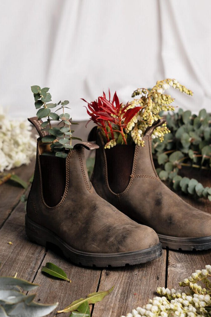 Boots Chelsea rustic brown 585 Blundstone, coloris brown, cuir – vue 2