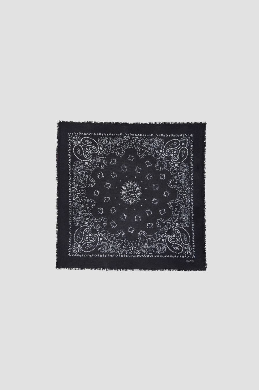 Bandana Hachiko Kujten, coloris noir, cachemire – vue 2
