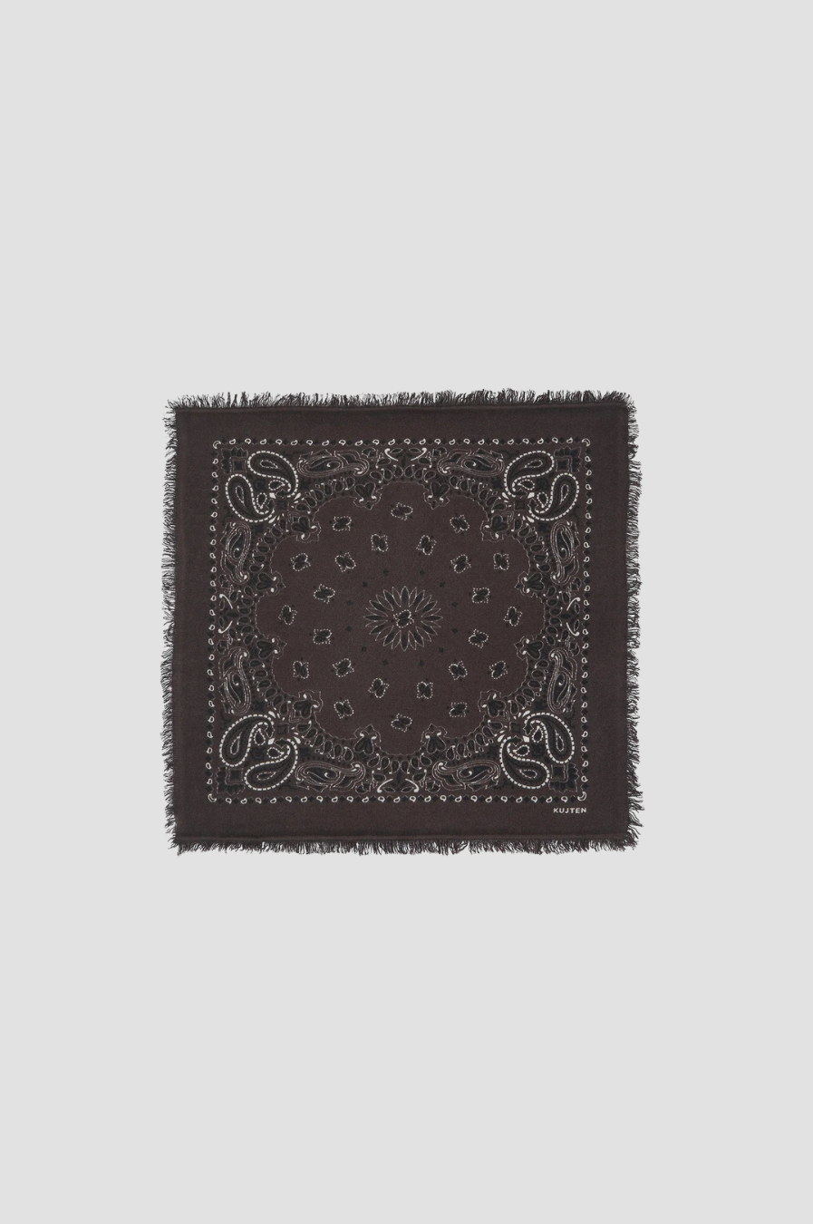 Bandana Hachiko Kujten, coloris noir, cachemire – vue 3