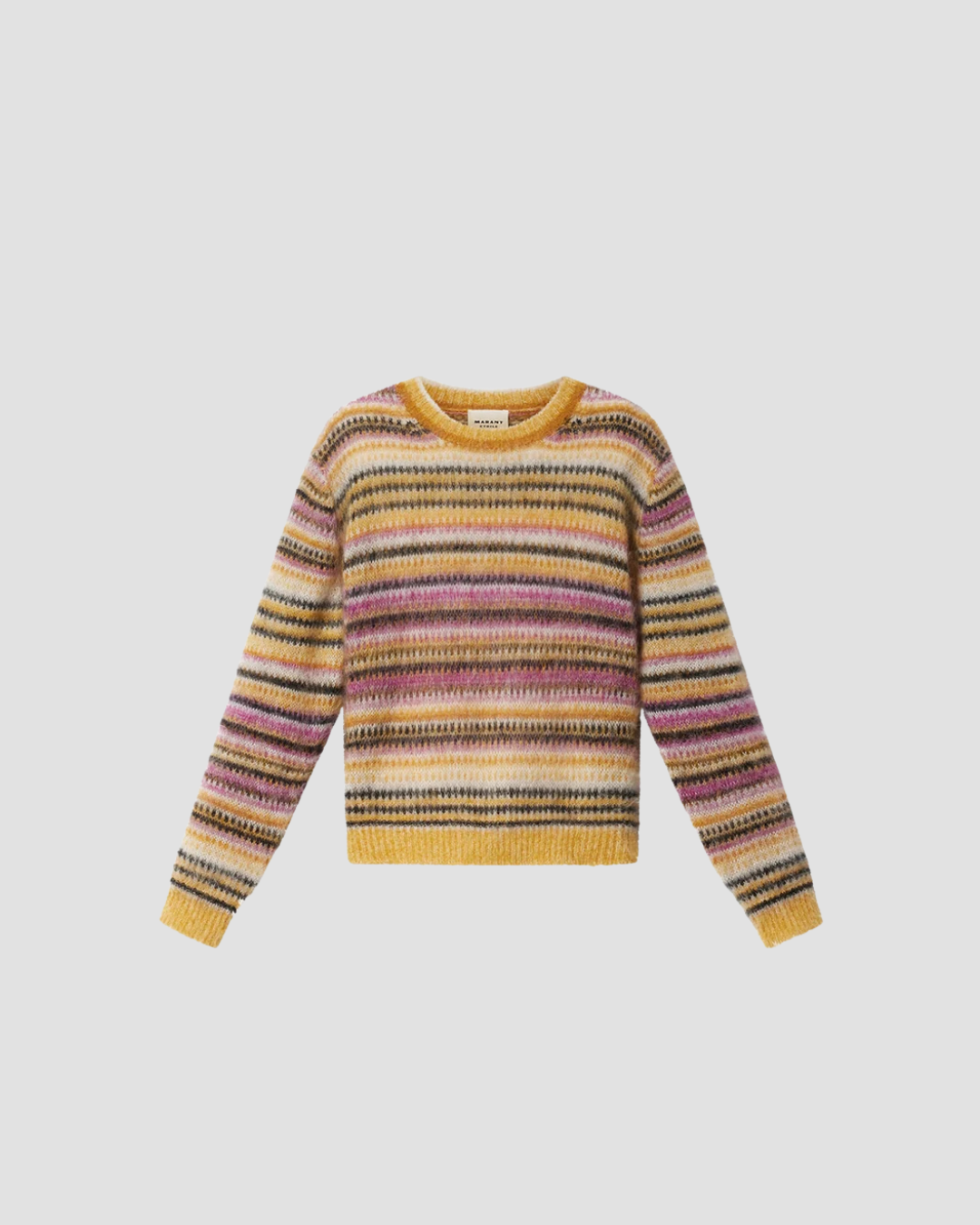 Pull Morine Isabel Marant Etoile, coloris moutarde, mohair
