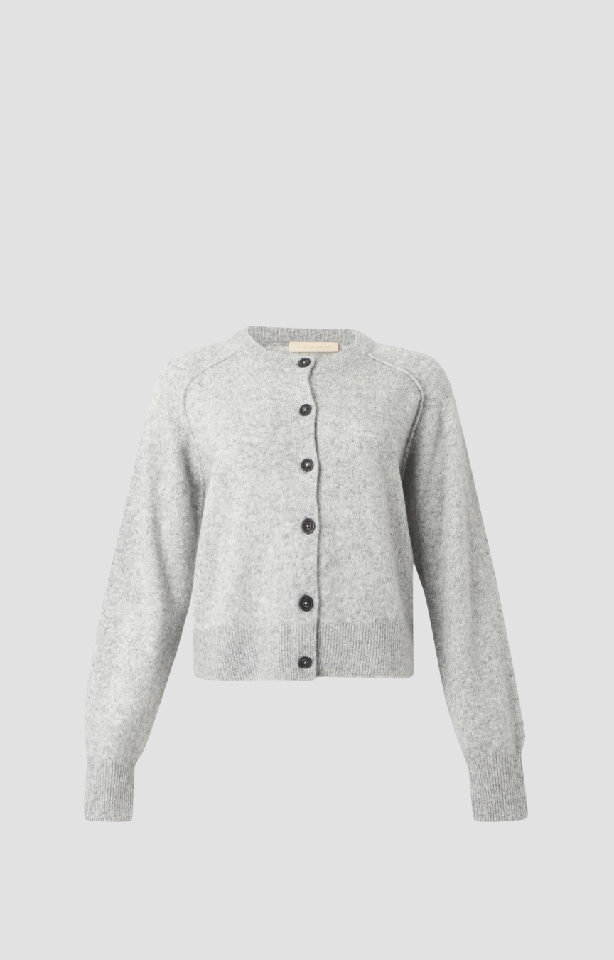 Cardigan Heather Vanessa Bruno, coloris gris chiné, laine