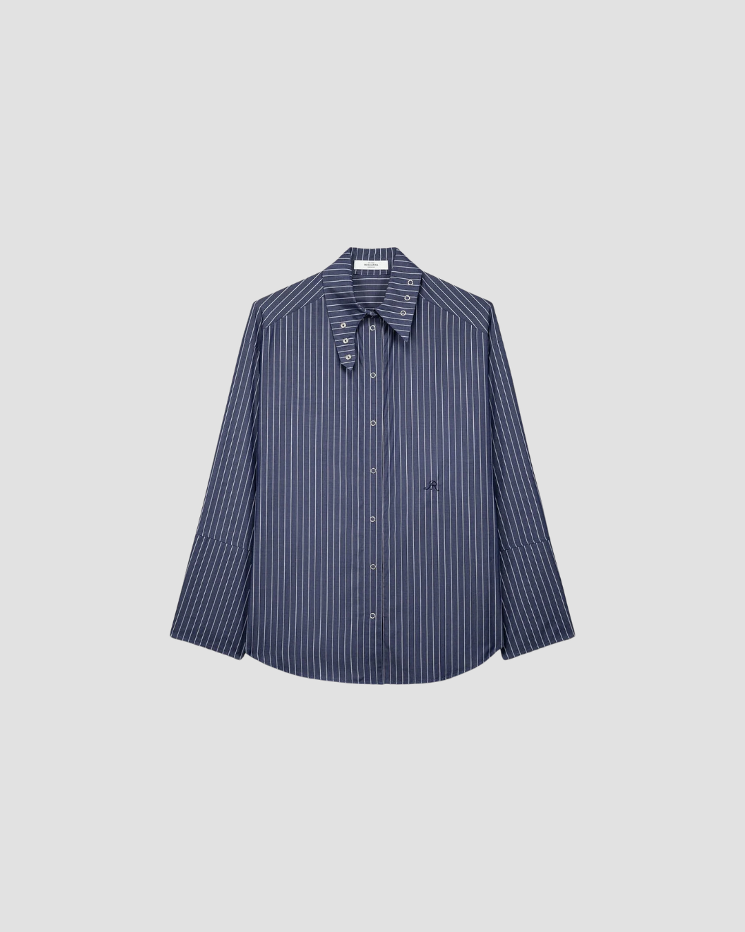 chemise rayée, en coton , marque roseanna, modele ally, coloris bleu