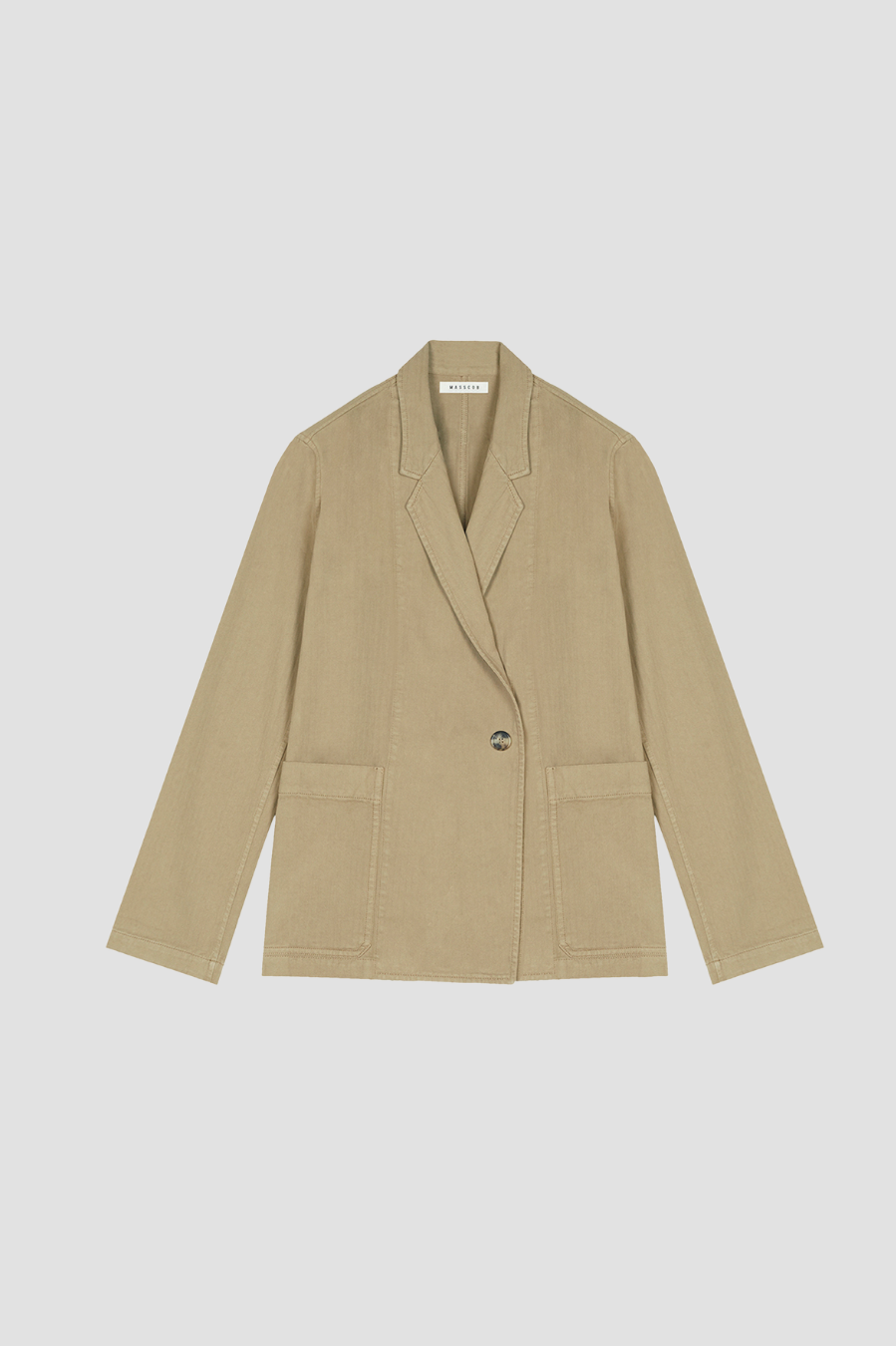 Veste Masscob élégante au design minimaliste et à la coupe moderne
Veste Masscob au style intemporel, alliant structure et confort avec une finition raffinée