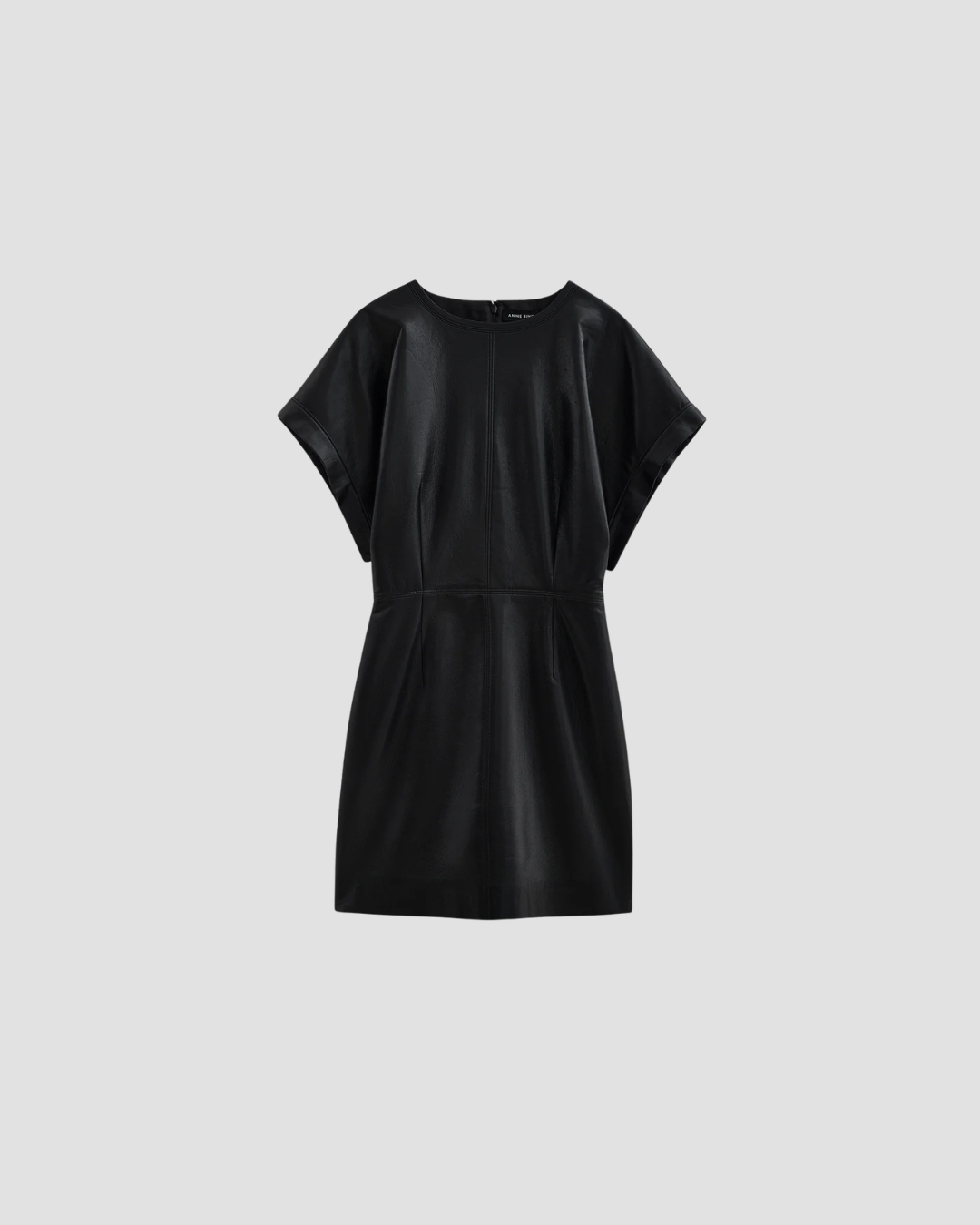robe courte en cuir femme, marque anine bing , modele zelie, coloris noir
