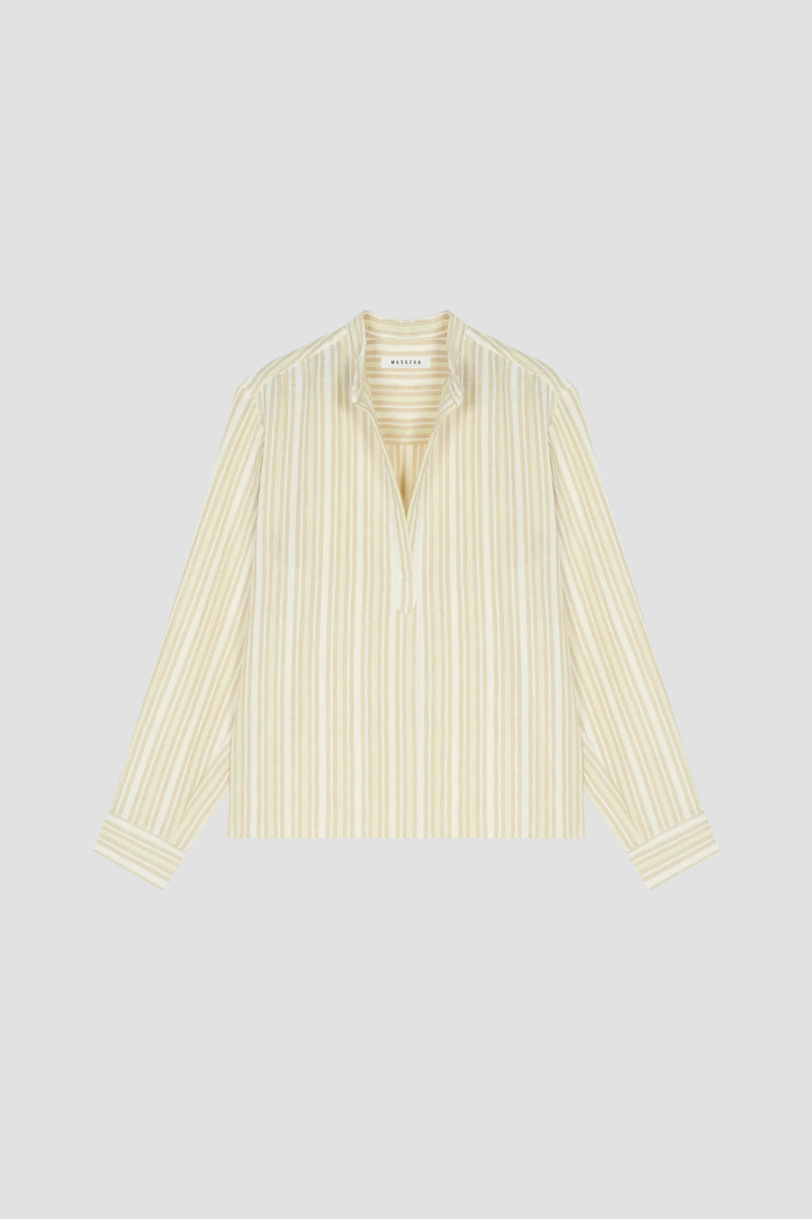 chemise java masscob
chemise en gaze de coton
chemise tendance rayée
chemise d'une marque espagnole réputée