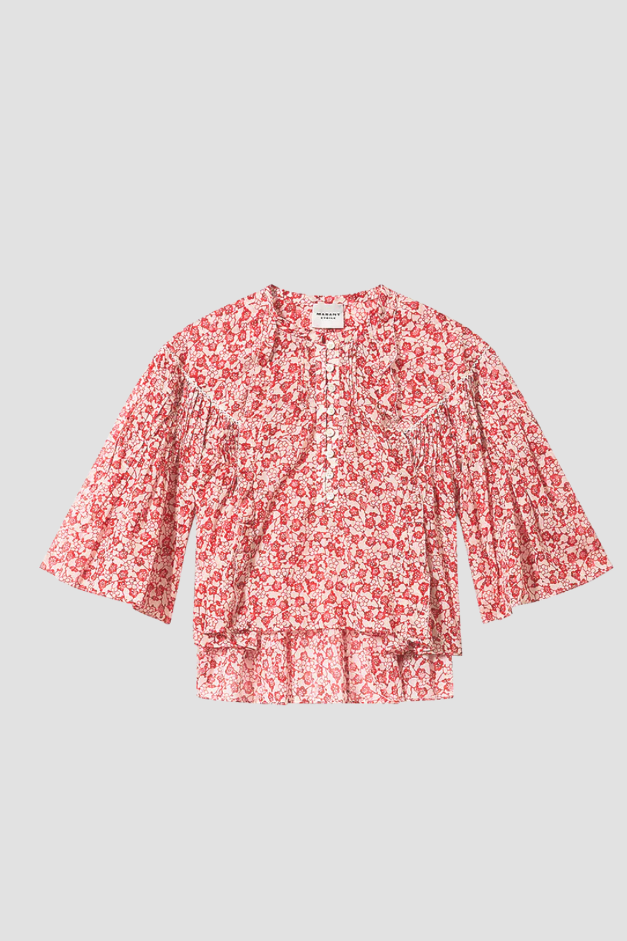 top veelia isabel marant etoile
ideal sur un short
une blouse fleurie qui apportera de la légèreté et du style à votre look