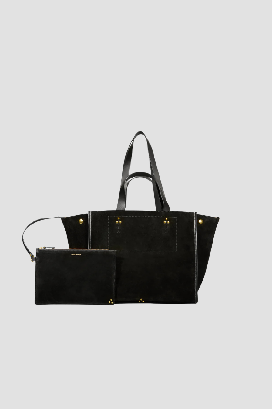 Sac Léon M Jérôme Dreyfuss, coloris noir, croute – vue 2