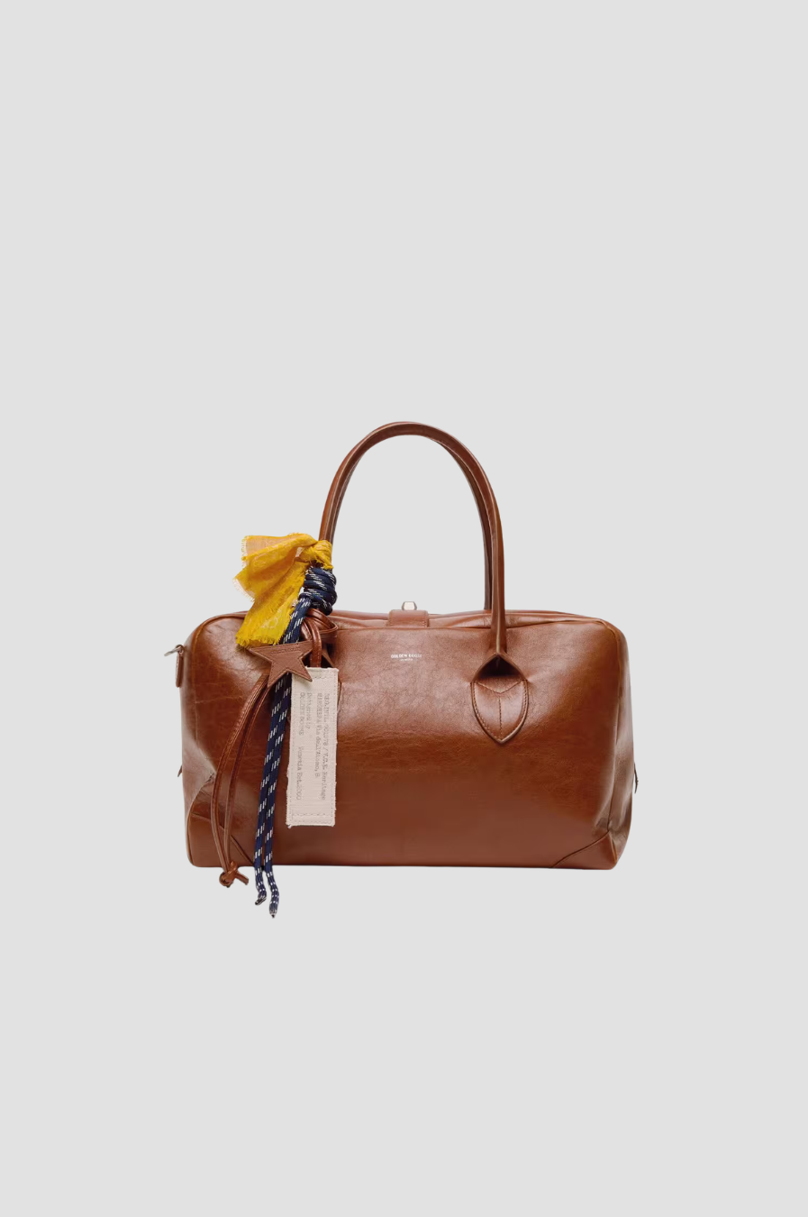 Sac Vita avec charms Golden Goose, coloris caramel, cuir