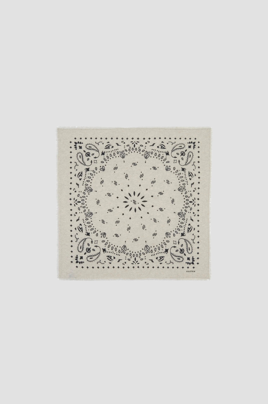 Bandana Hachiko Kujten, coloris noir, cachemire – vue 7