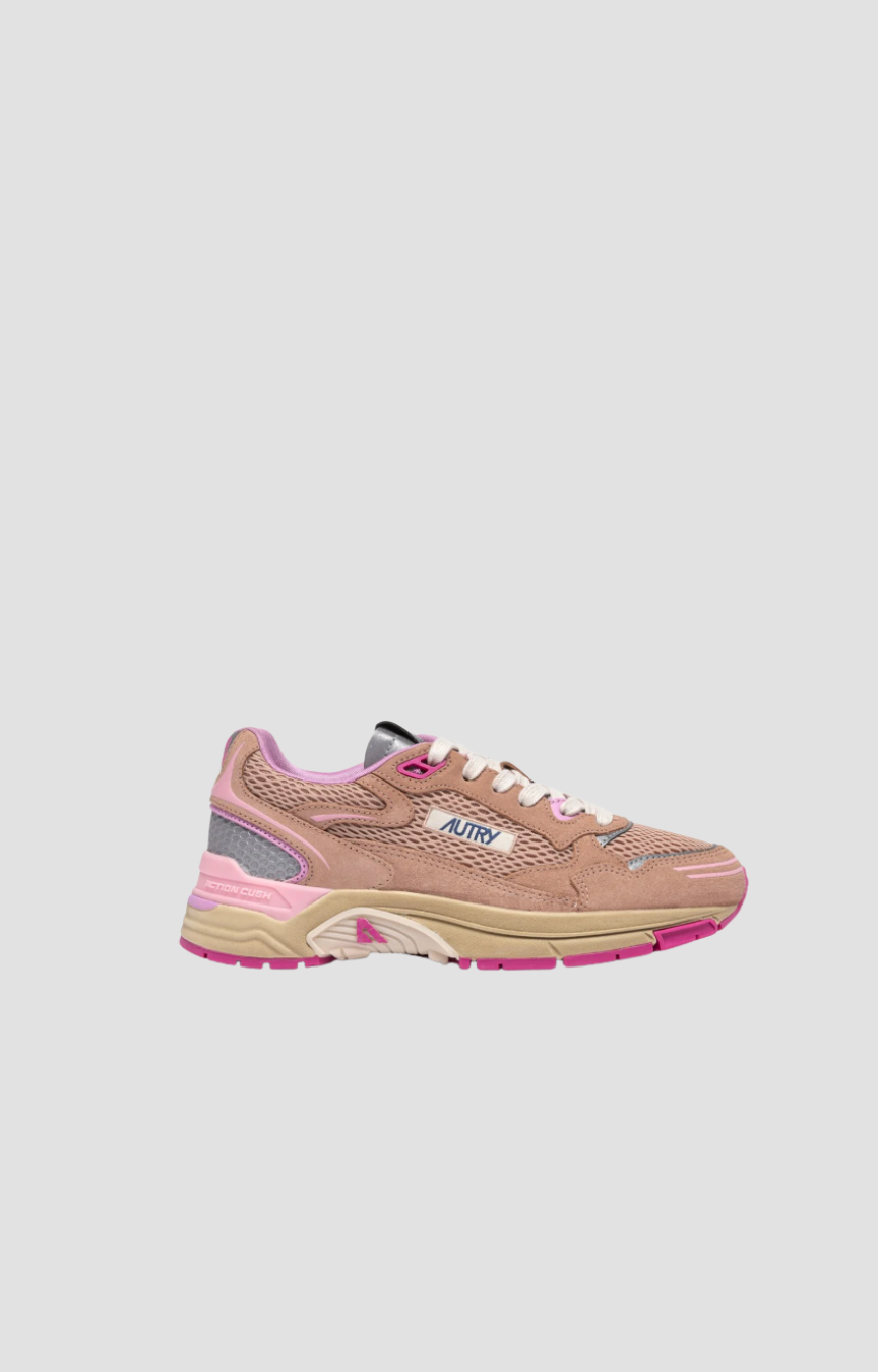 Baskets Hyperway CI06 Autry, coloris vieux rose, coton