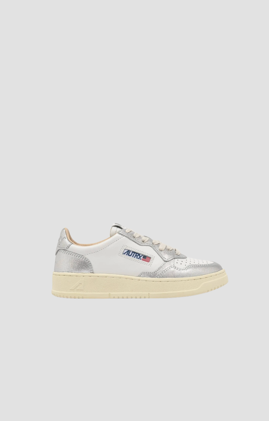 Baskets Medalist WB18 Autry, coloris silver, cuir