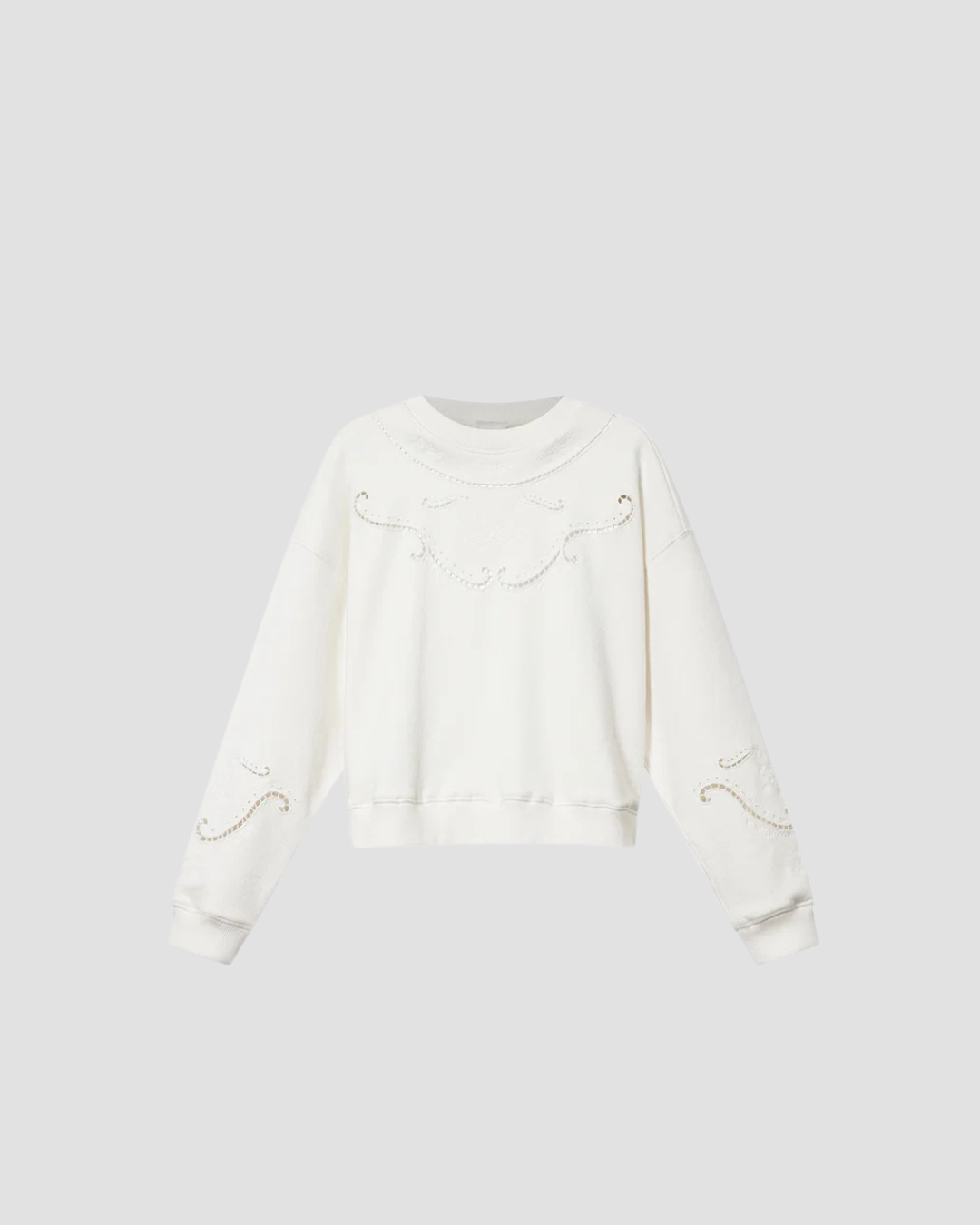 Sweat Vella Isabel Marant Etoile, coloris ecru, coton