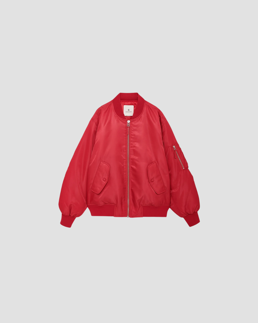 Bomber Léon Anine Bing, coloris rouge, polyester