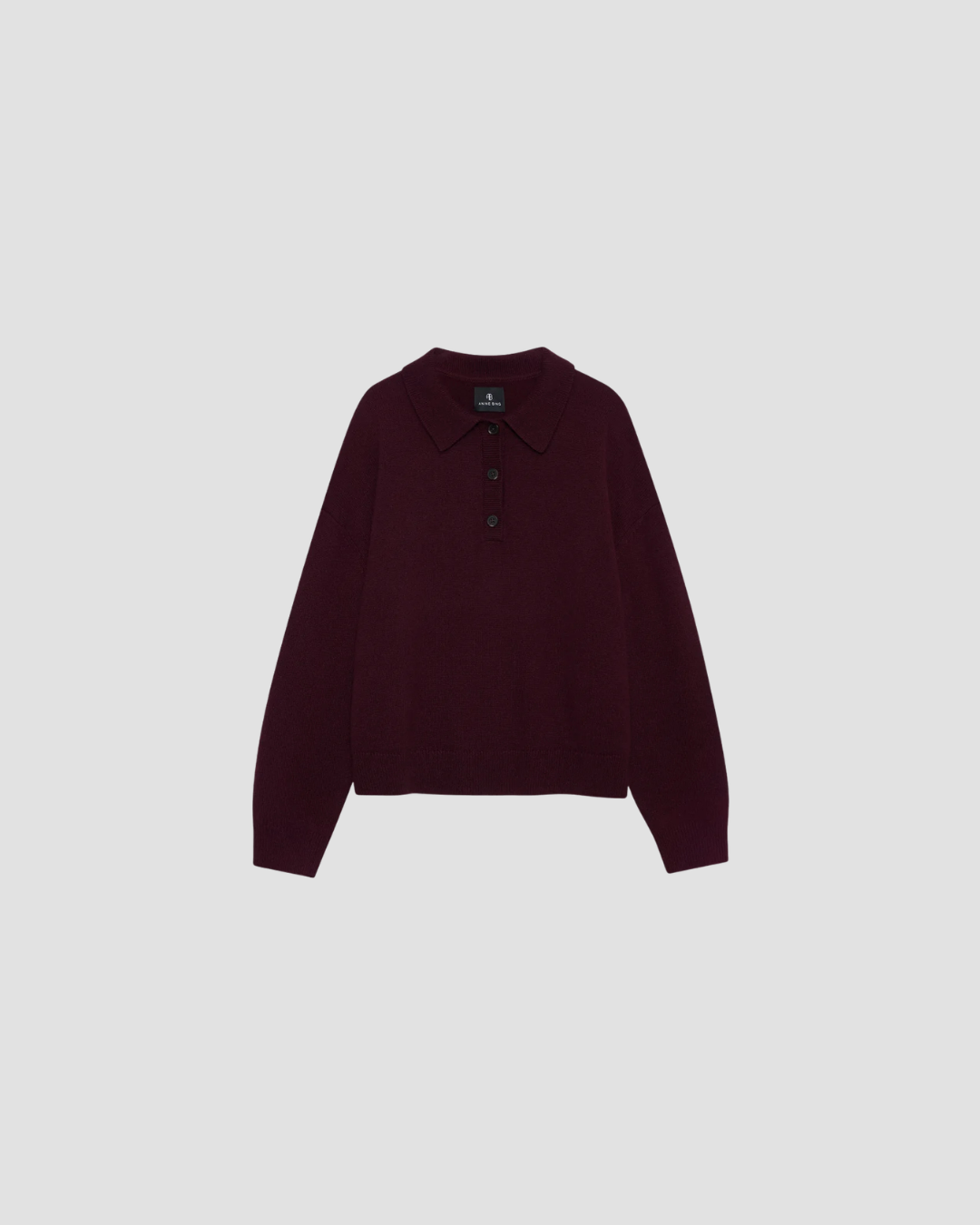 Pull Lee Anine Bing, coloris figue, cachemire