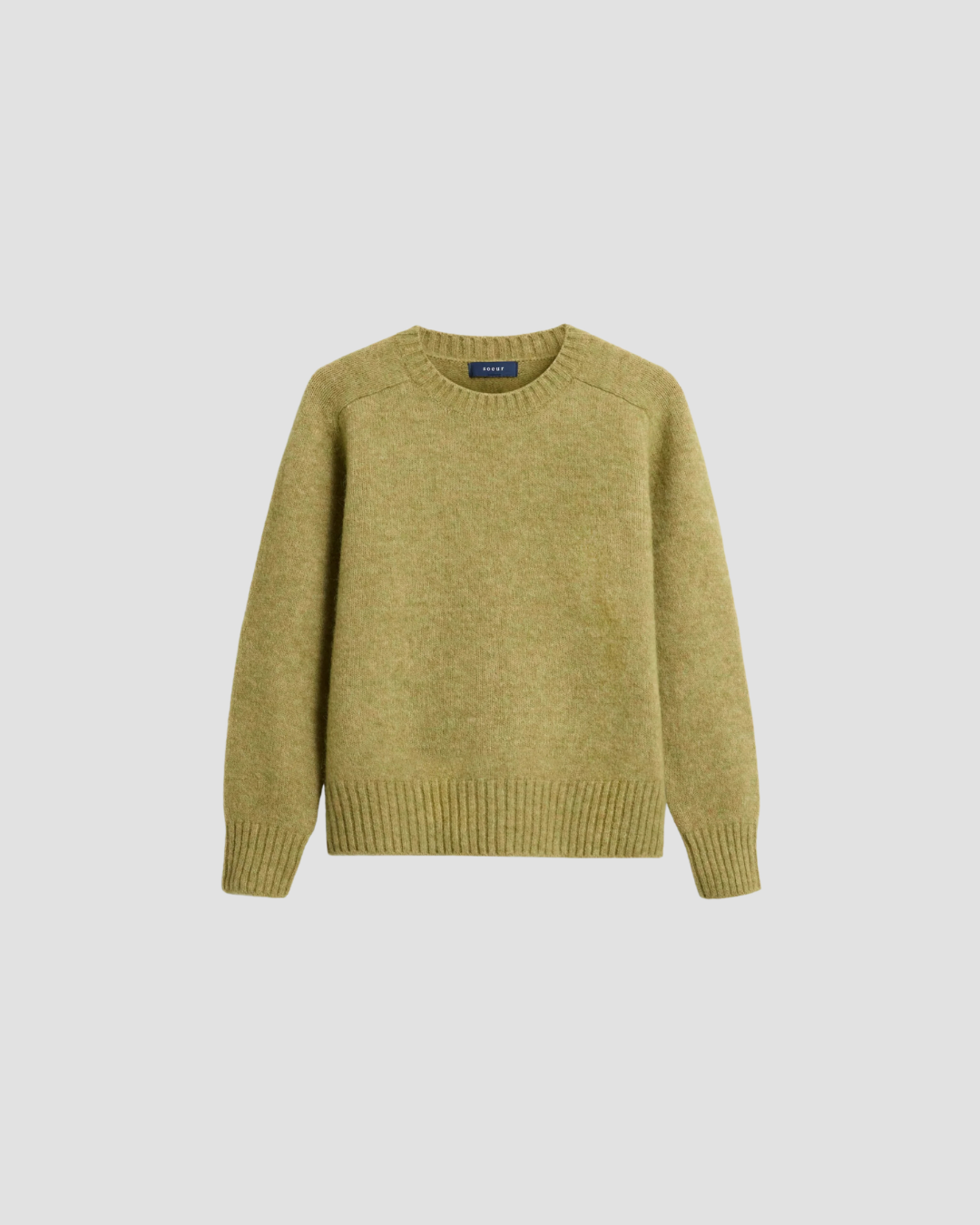Pull Envie Soeur, coloris sauge, laine