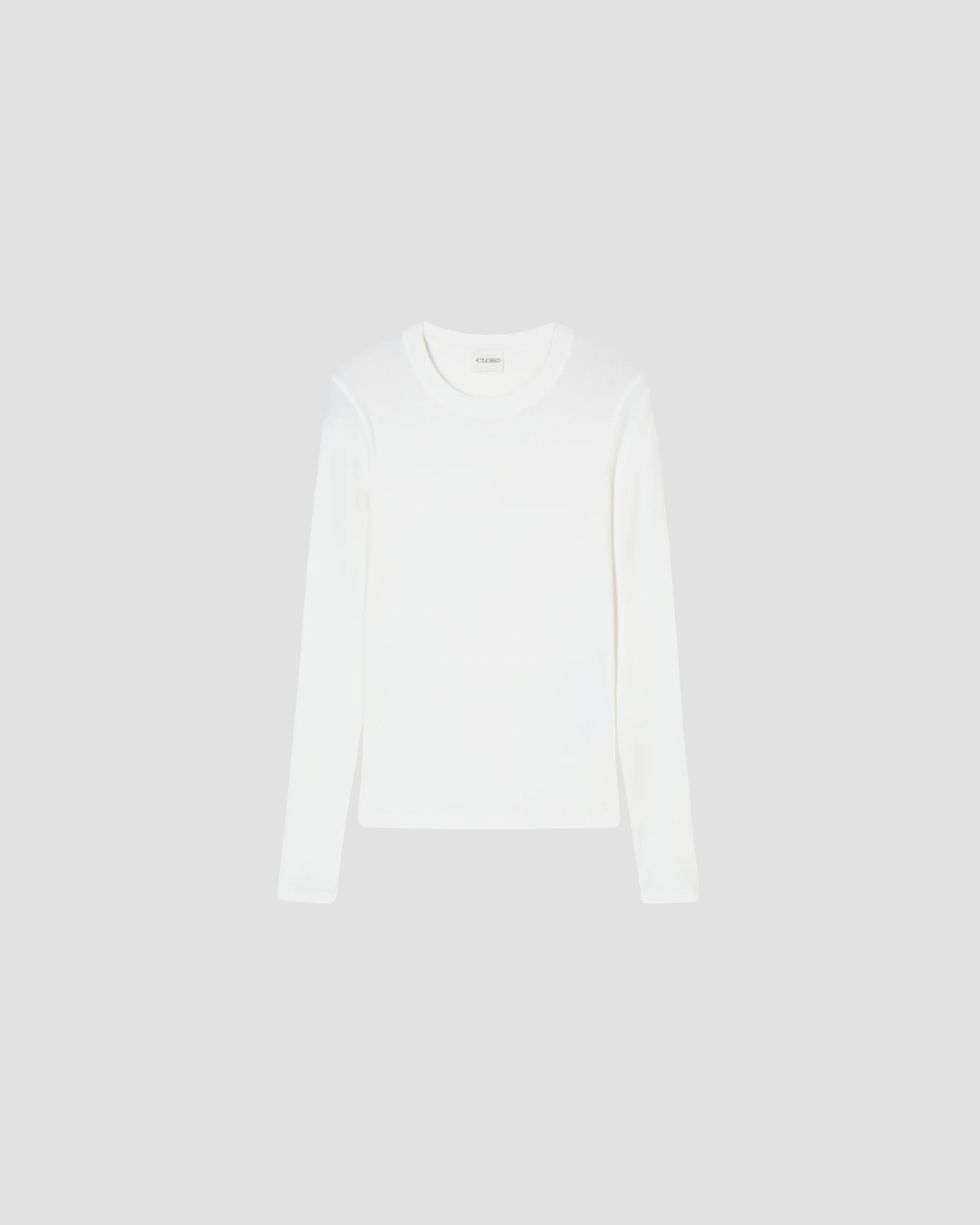 Tee-shirt C95026 Closed, coloris blanc – vue 3