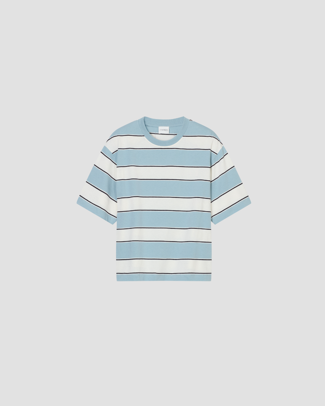 Tee-shirt rayé C95500 Closed, coloris bleu raye, coton
