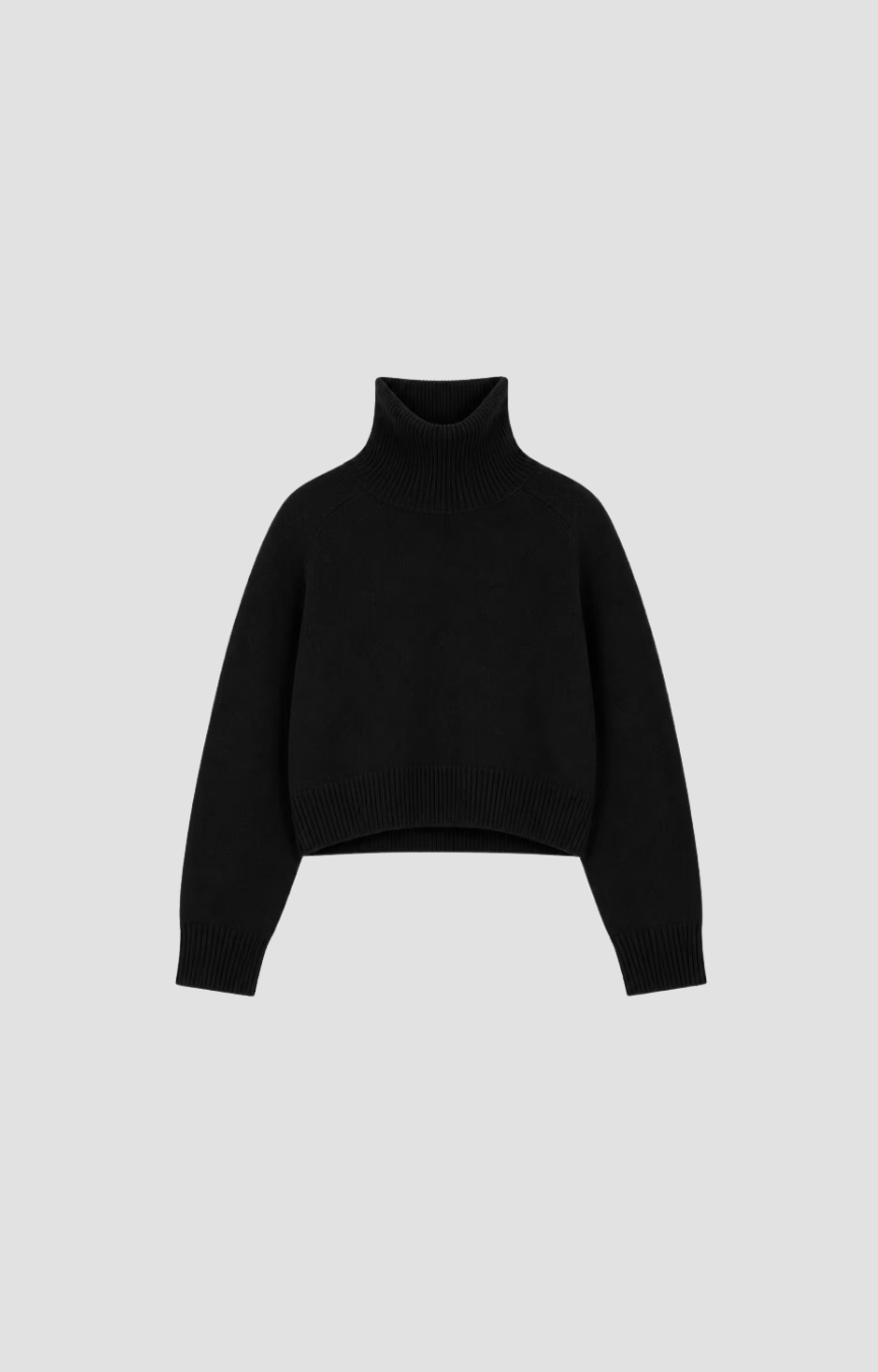 Pull Ballerine Vanessa Bruno, coloris noir, yack – vue 2