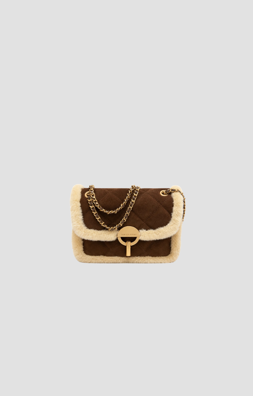 Sac Moon en moumoutte Vanessa Bruno, cuir