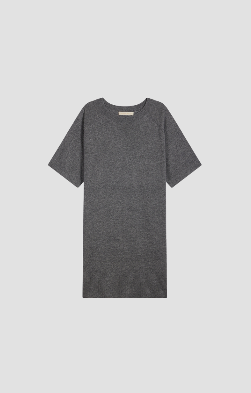 Robe Hermione Vanessa Bruno, coloris gris chiné, laine