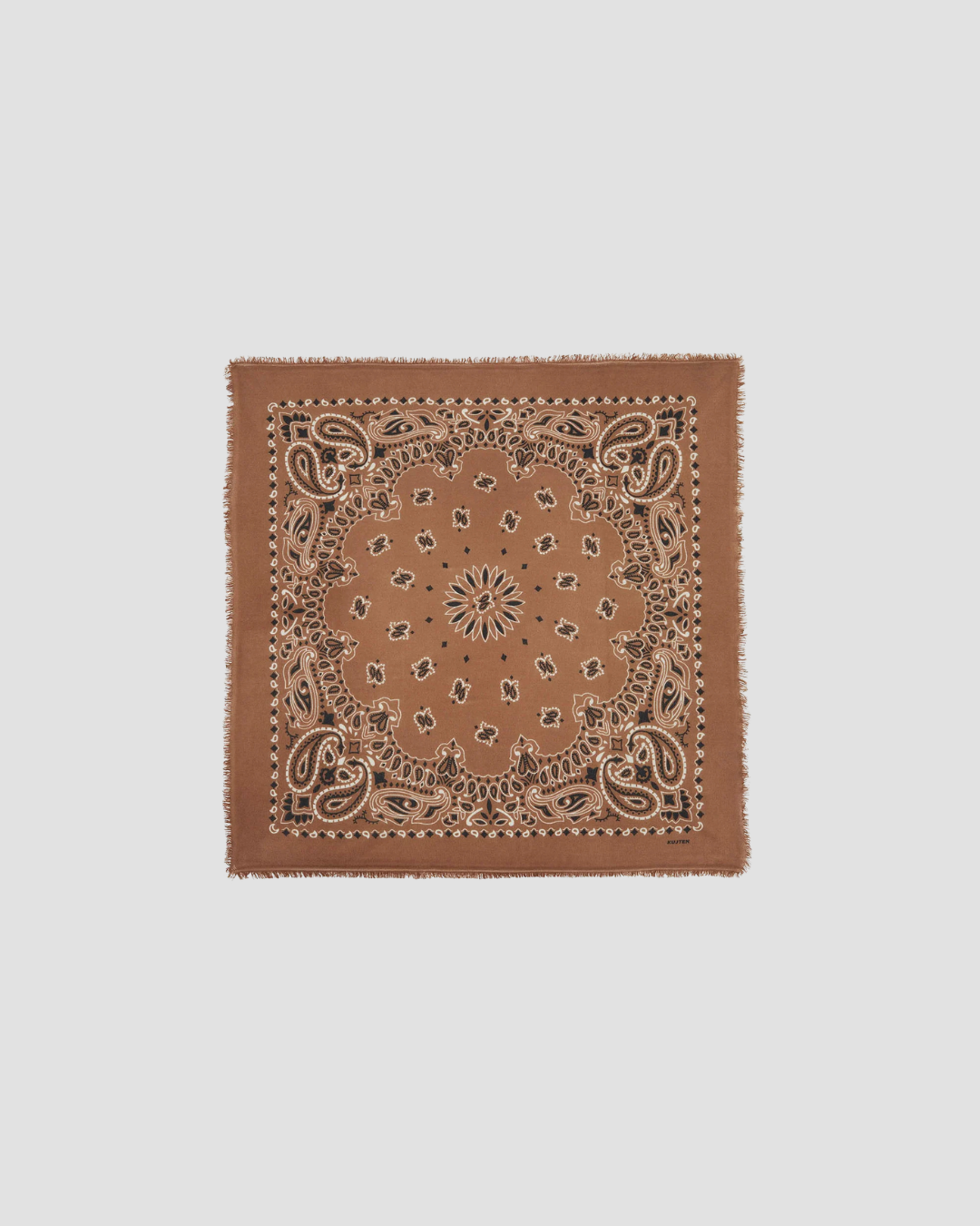 Bandana Hachiko bicolore Kujten, coloris noir, cachemire – vue 3