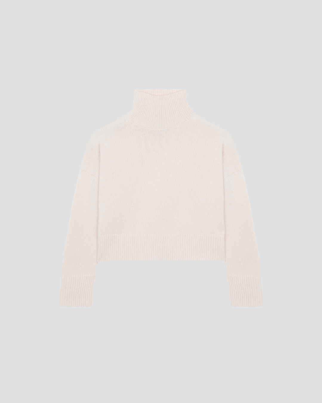 Pull Ulla crop Kujten, coloris macchiato, cachemire – vue 5