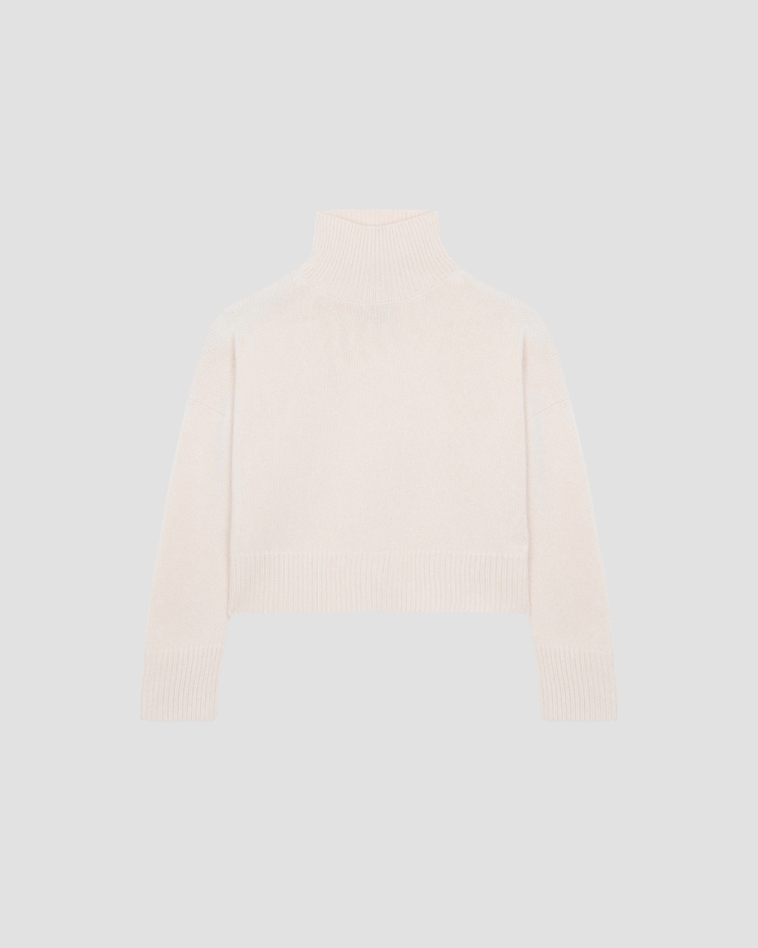 Pull Ulla crop Kujten, coloris macchiato, cachemire – vue 5