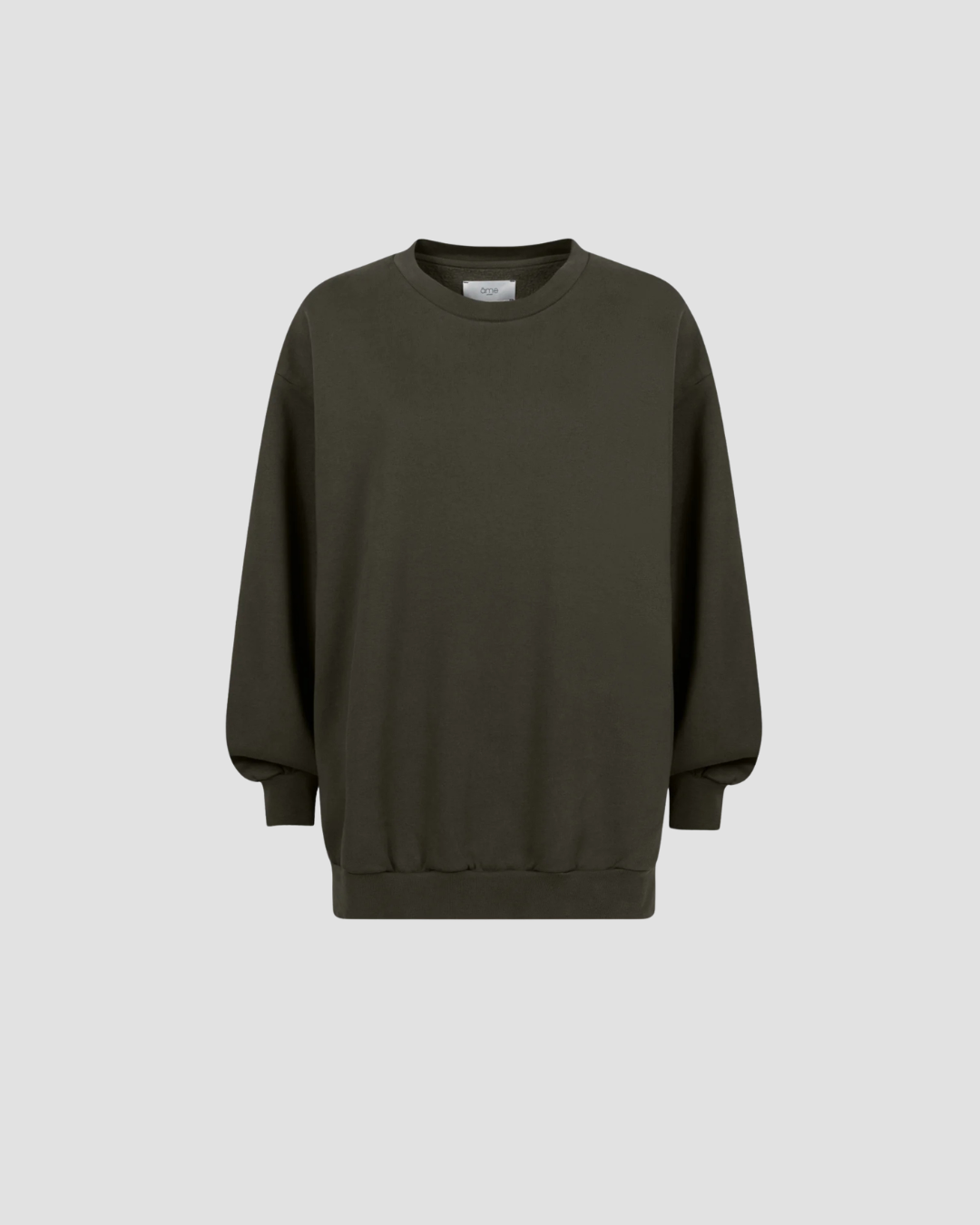 Sweat oversize Ulla Âme, coloris forest, coton