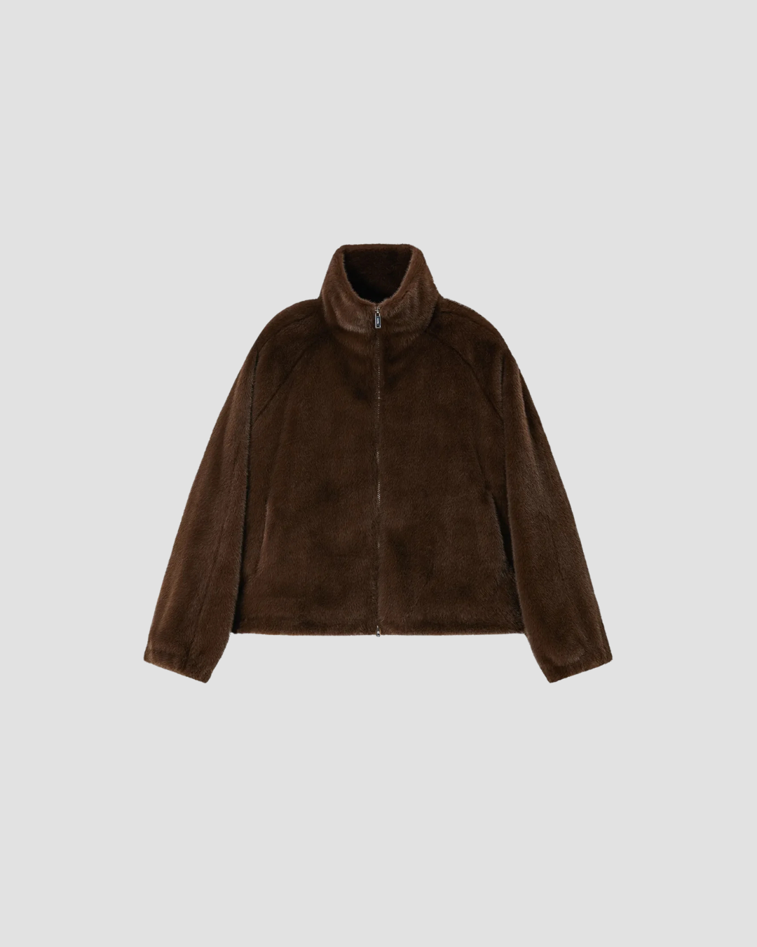 Veste Boy Mink Labdip, coloris chocolat, polyester