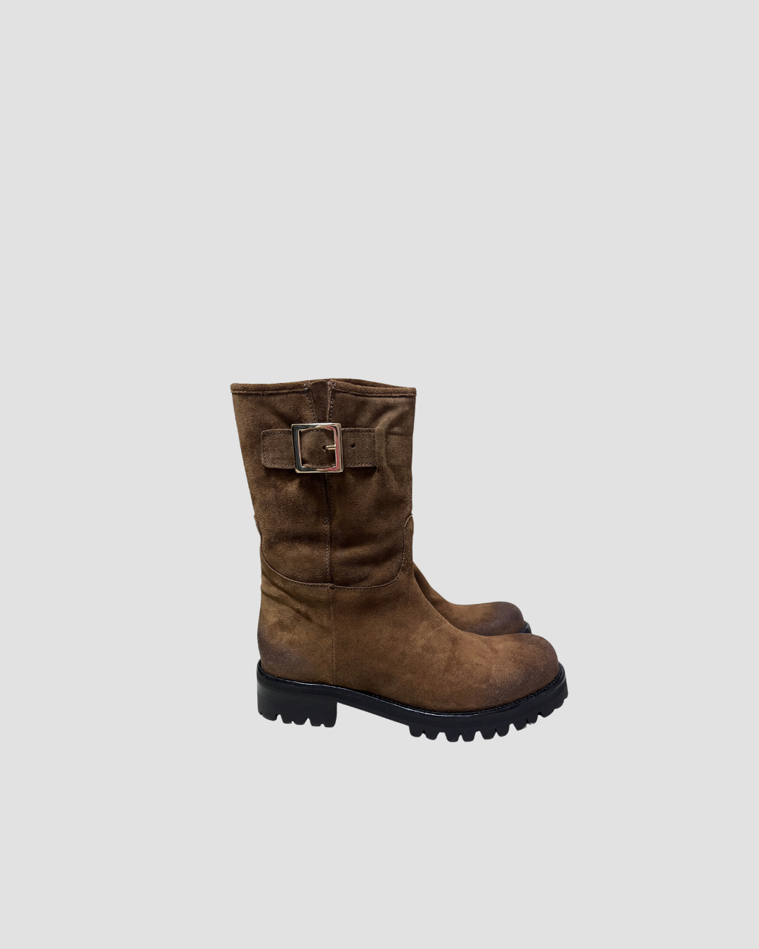 bottes matardes, marque hervé, en cuir, made in italy , coloris marron