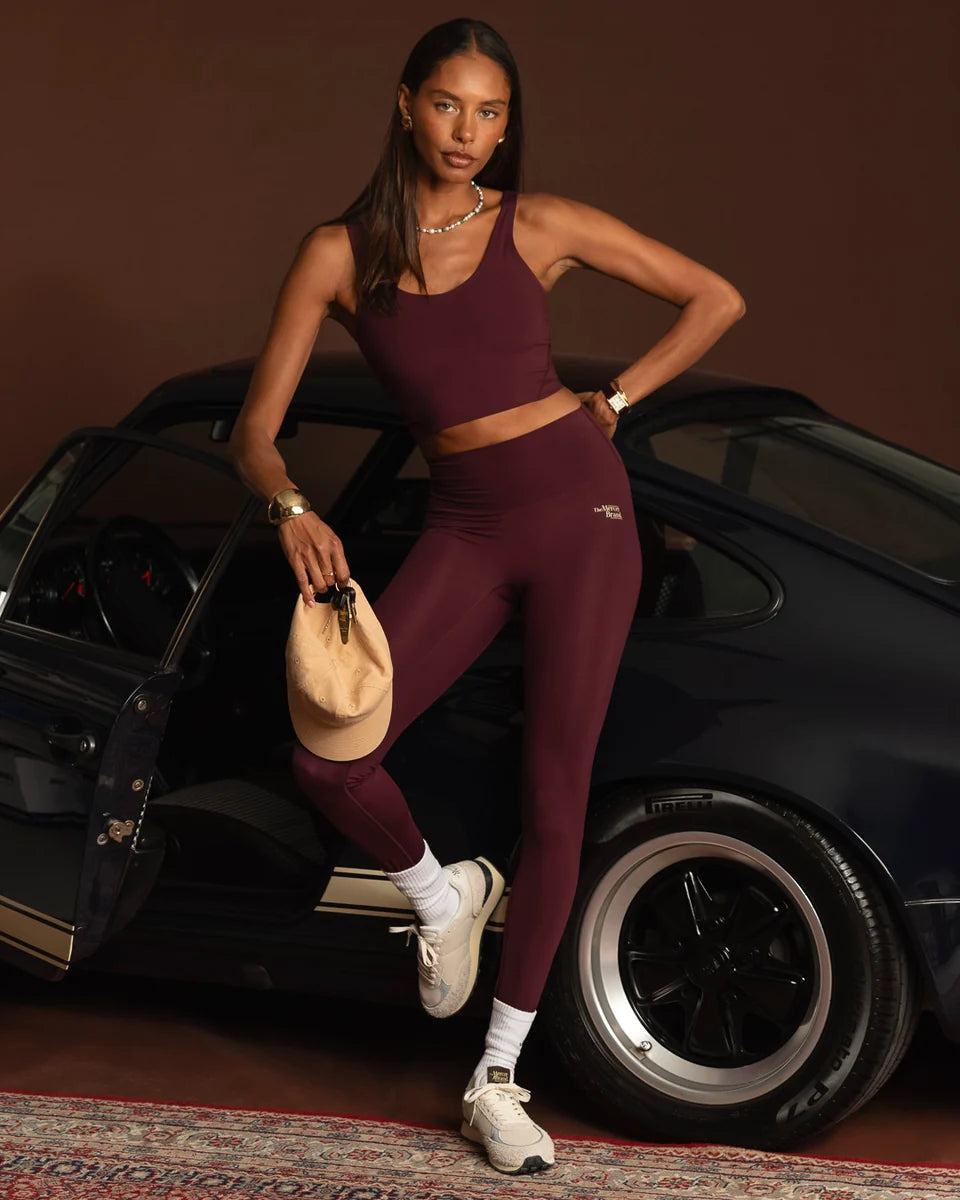Legging Mercer, coloris bordeaux, polyester – vue 2