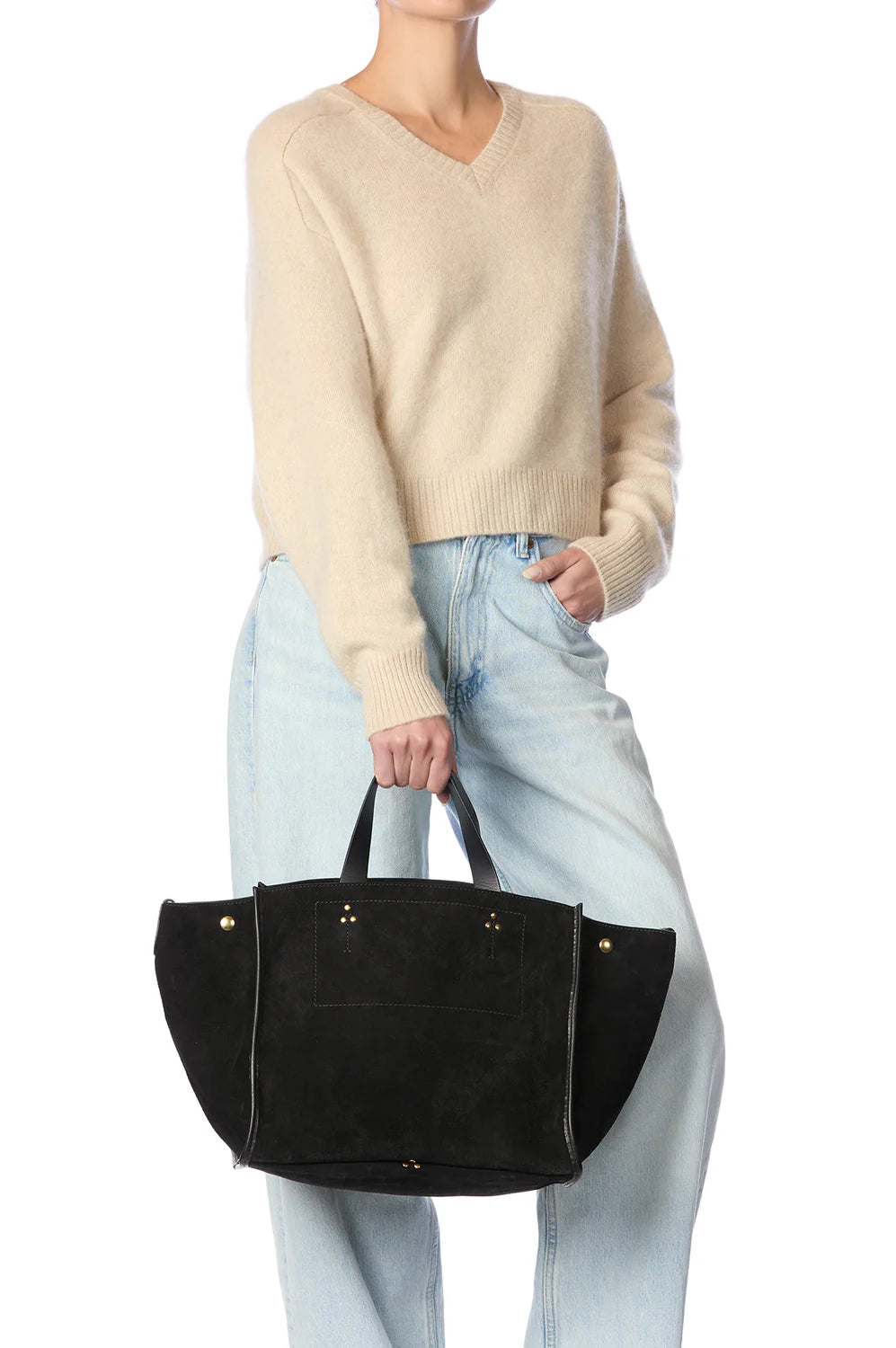 Sac Léon M Jérôme Dreyfuss, coloris noir, croute – vue 3