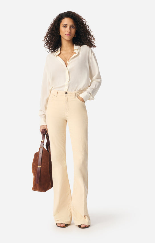 Chemise Druyat Vanessa Bruno, coloris ecru, soie – vue 2