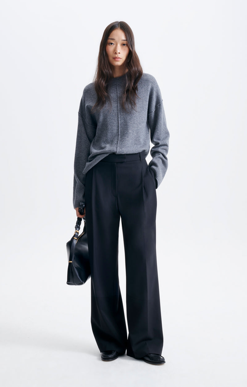 Pantalon Horea Vanessa Bruno, coloris noir, polyester – vue 2
