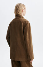 veste en velours côtelé, marque Vanessa Bruno, modèle Heo, coloris taupe