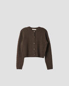 gilet femme en laine et cachemire, marque vanessa bruno, modèle hobson, coloris café 