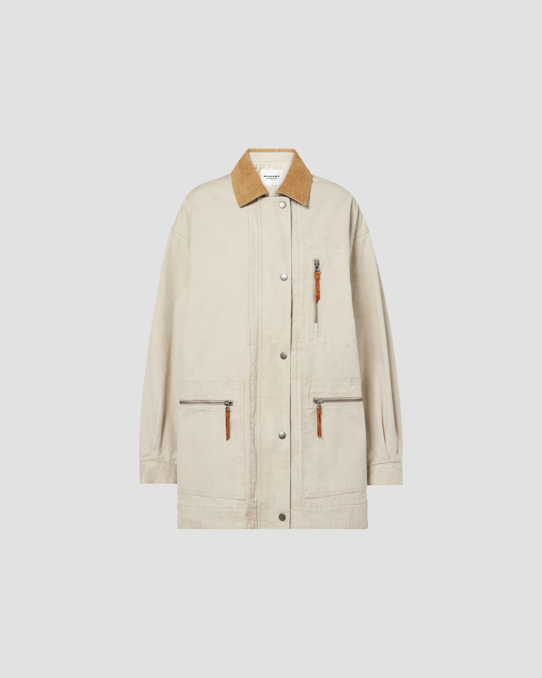 veste longue isabel marant façon cargo
très tendance ces dernieres saisons 
idéales avec toutes vos tenues 