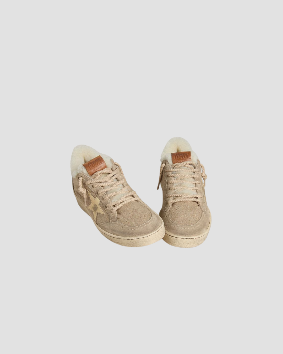 Baskets Ball Star fourrées 15100 Golden Goose, coloris beige – vue 4