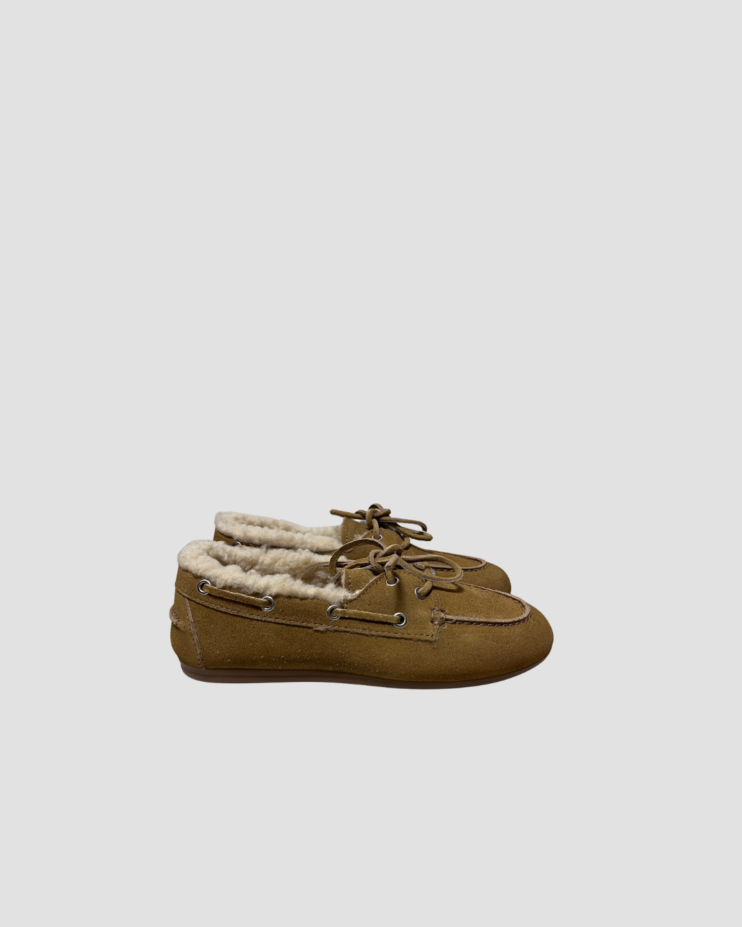Mocassins fourrés Posa, coloris camel, cuir