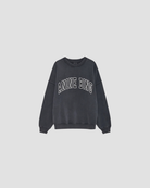 sweat oversize, marque anine bing, modele miles new classic, coloris washed black 