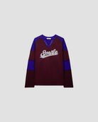 sweat large en coton femme, marque roseanna , modèle okay, coloris bordeaux 