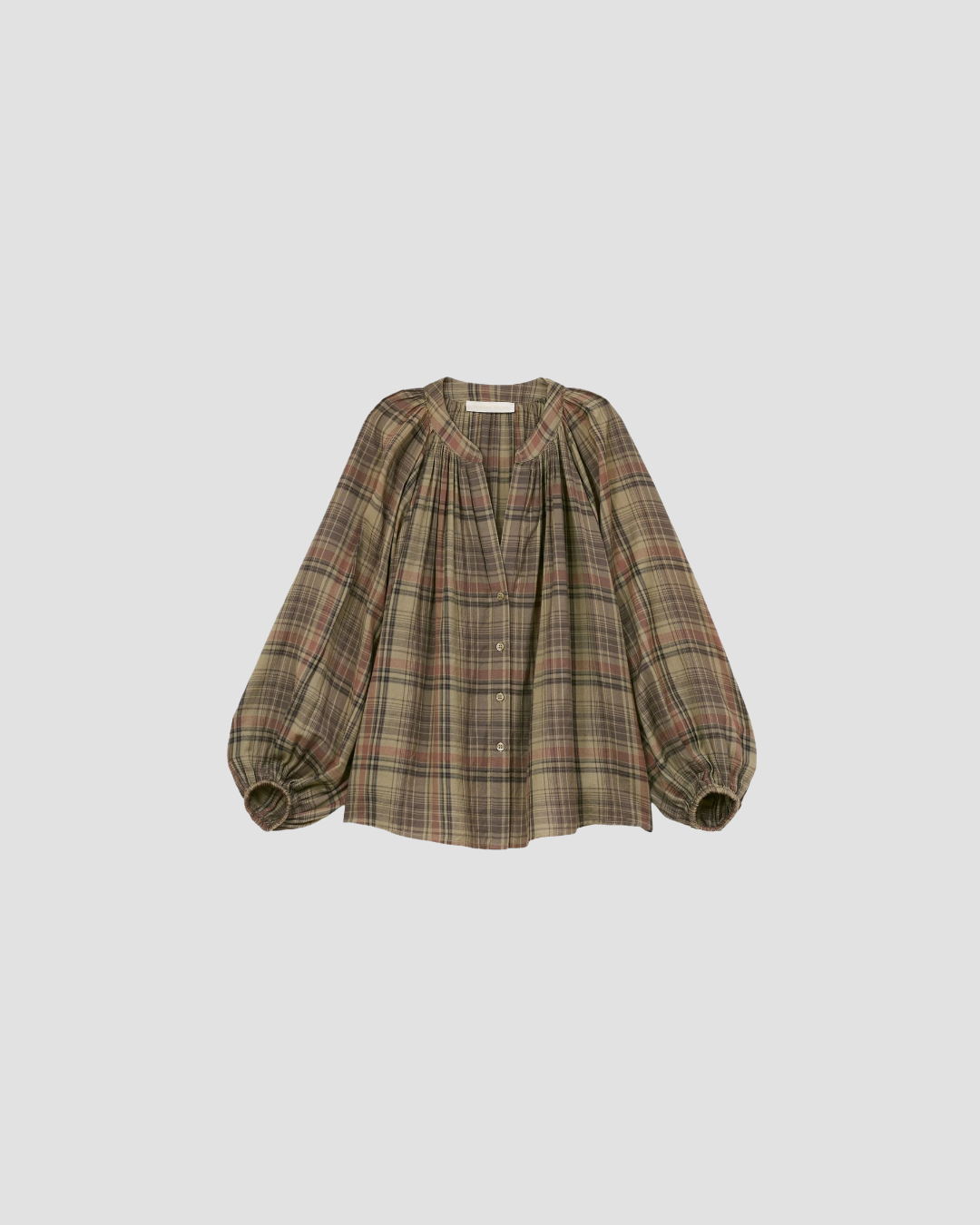 blouse femme en coton, marque vanessa bruno , modèle edmé , coloris kaki 